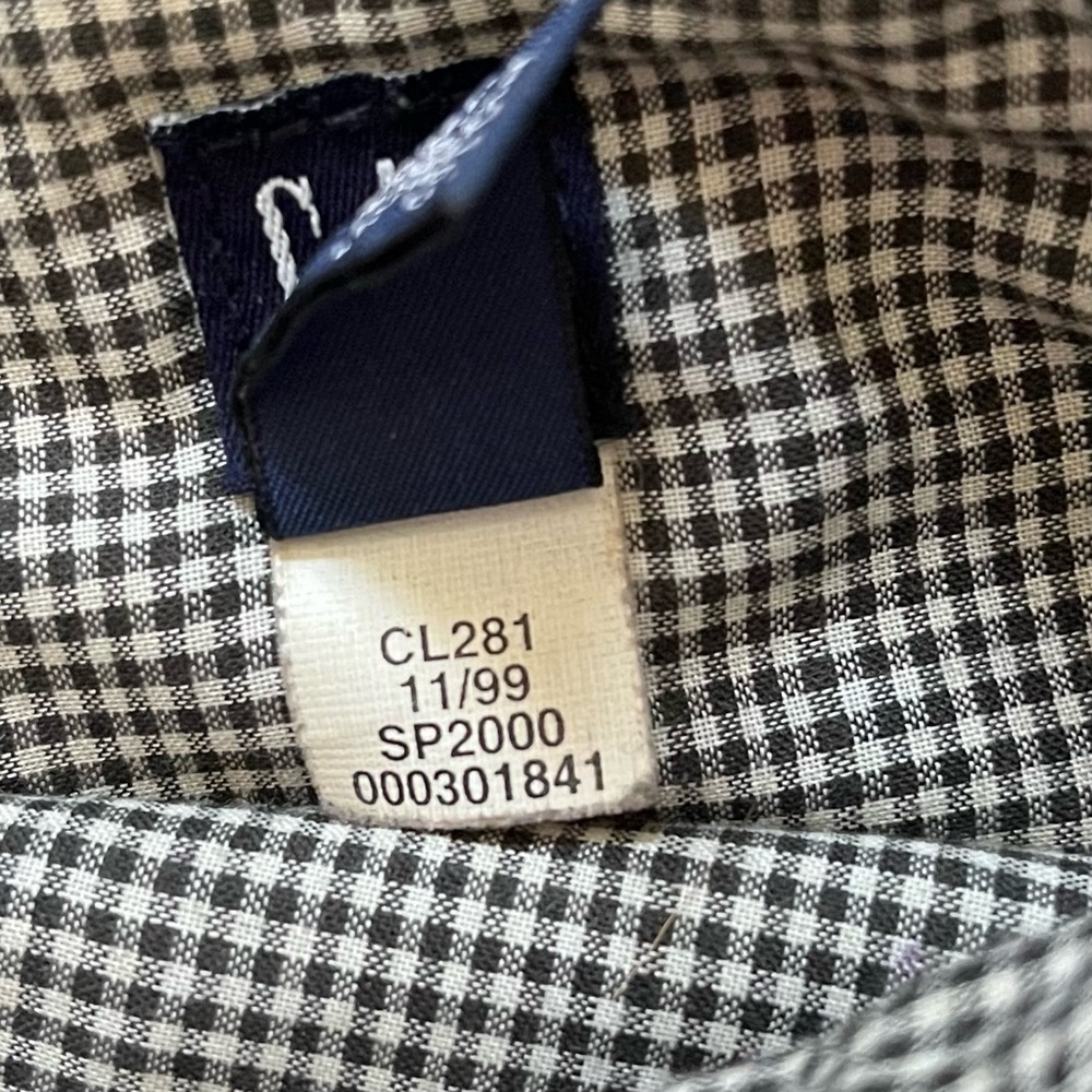 Vintage Gap Snap Closure Women’s Tote Bag with Gingham Lining - Picture 8 of 11